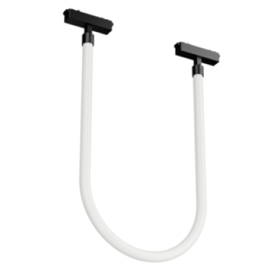 Светодиодный светильник VARTON трековый подвесной Flex Tube Opal L1000 для магнитной системы Galakti 244x26x565 мм 16 Вт 4000 K 360° CRI>90 черный