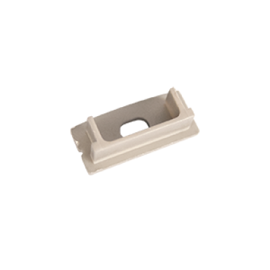 Торцевая крышка для накладного профиля с отверстием пластик 24х11 мм