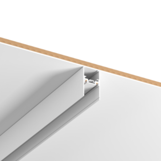 Шинопровод магнитный подвесной 1 м для магнитной системы Galakti белый