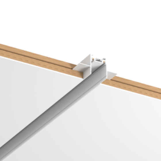 Шинопровод магнитный встраиваемый в гипсокартон 1 м для магнитной системы Galakti белый