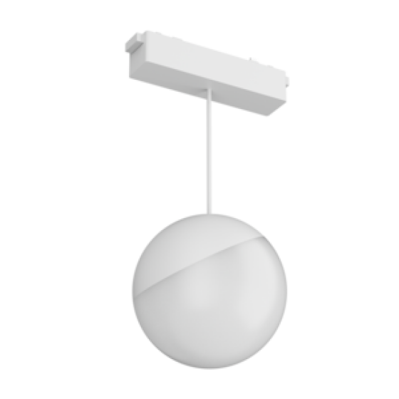 Светодиодный светильник VARTON трековый подвесной Sphere ⌀100 для магнитной системы Galakti 122x100x223 мм 6 Вт 4000 K белый CRI>93