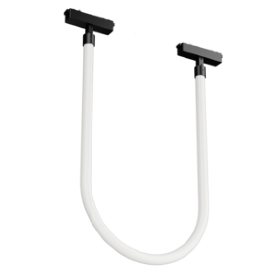 Светодиодный светильник VARTON трековый подвесной Flex Tube Opal L1000 для магнитной системы Galakti 244x26x565 мм 16 Вт 3000 K 360° CRI>90 черный