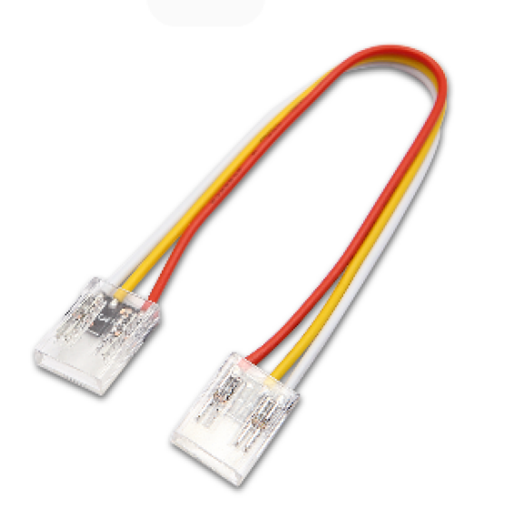 Разъем 3PIN с проводом для LED ленты COB ССТ 10 мм, лента - лента (1 шт)