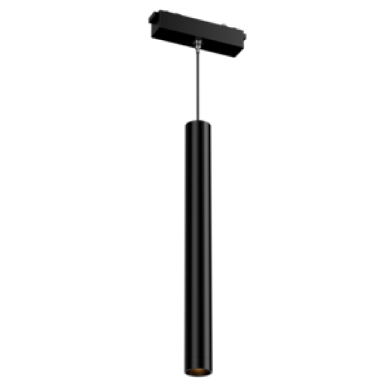Светодиодный светильник VARTON трековый подвесной Long Tube для магнитной системы Galakti 122x30x839 мм 6 Вт 4000 K 24° черный CRI>94