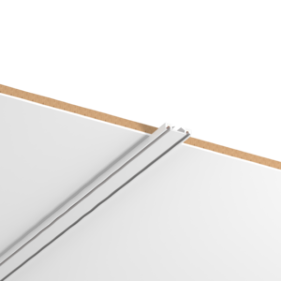 Шинопровод магнитный накладной 1 м для магнитной системы Galakti белый