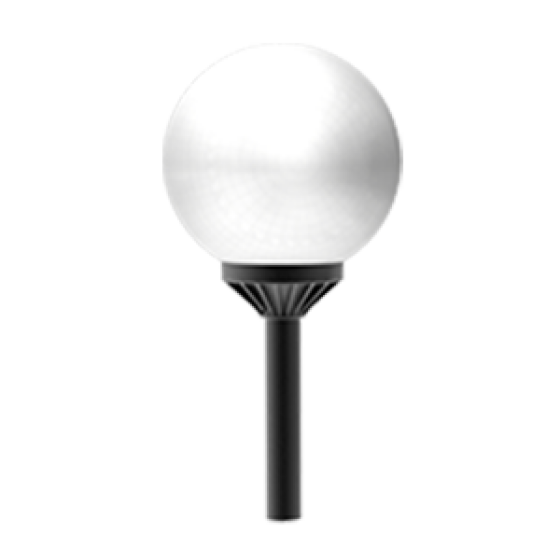 Светодиодный светильник VARTON парковый Omni торшерный 40 Вт 3000 K RAL9005 черный муар